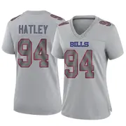 Women's Gray Game Rickey Hatley Buffalo Atmosphere Fashion Jersey
