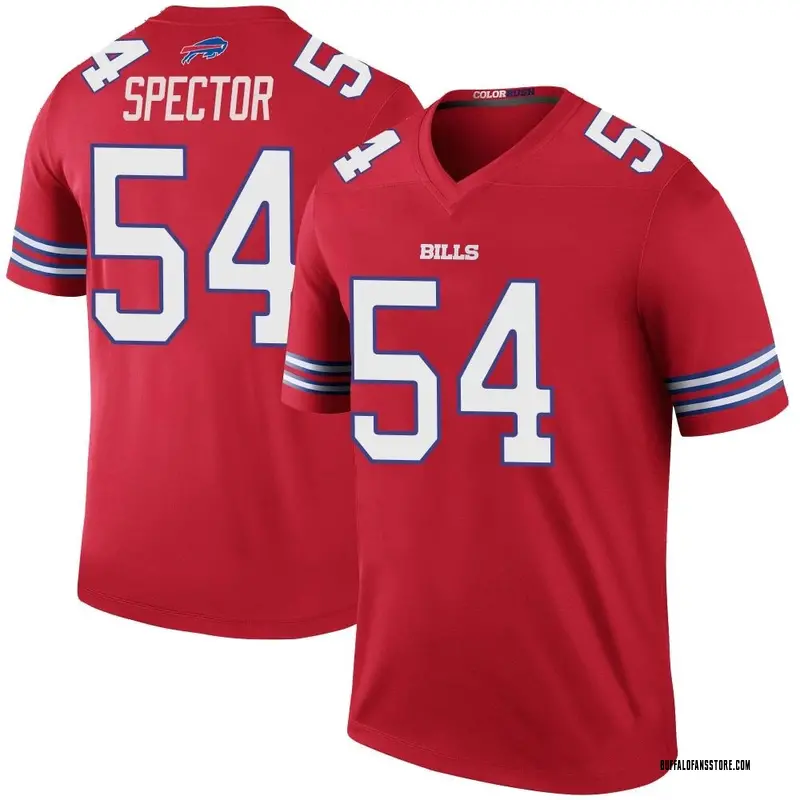 Youth Red Legend Baylon Spector Buffalo Color Rush Jersey